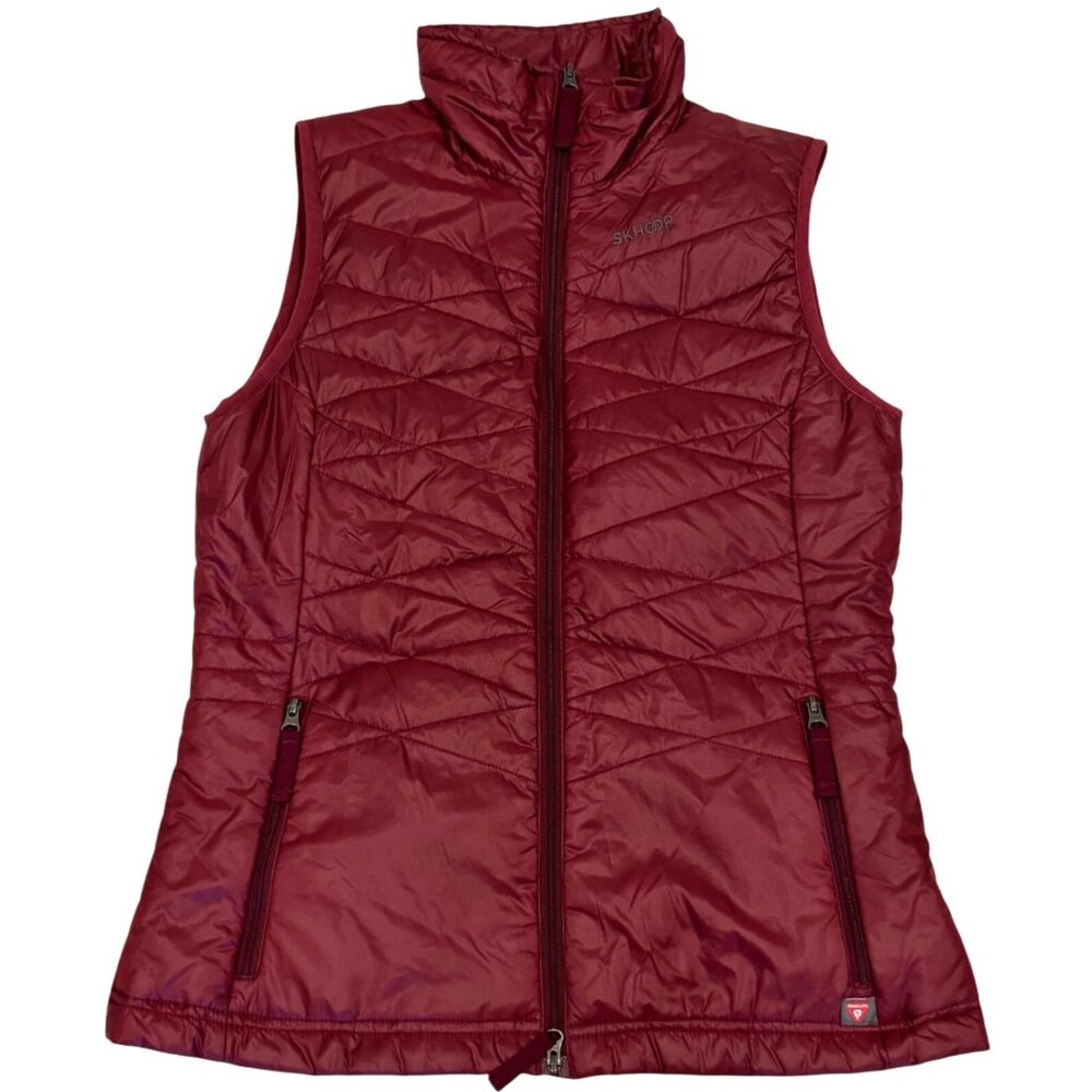 Women's Red Quilted Vest